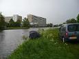 Vislocatie, Heerenveen, zondag 11 Mei, 2014, op achtergrond Heerema State