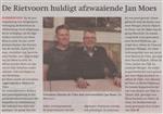 “ Visclub de Rietvoorn “ huldigt Jan Moes
