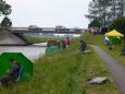 Wedstrijdvissers in actie