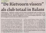 De Rietvoorn vissers als club totaal in Balans