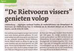 “ De Rietvoorn vissers “ genieten volop
