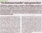 “ De Rietvoorn Familie “ viert groots feest