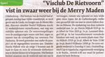 “ Visclub De Rietvoorn “ vist in zwaar weer bij de Merry Maden
