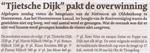 “ Tjietsche Dijk  “ pakt de overwinning
