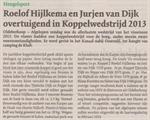 Roelof Hijlkema en Jurjen van Dijk overtuigend in koppelwedstrijd 2013