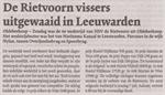 De Rietvoorn vissers uitgewaaid in Leeuwarden