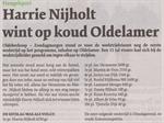 Harrie Nijholt wint op koud Oldelamer