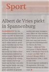 “ Albert de Vries “ piekt op Spannenburg
